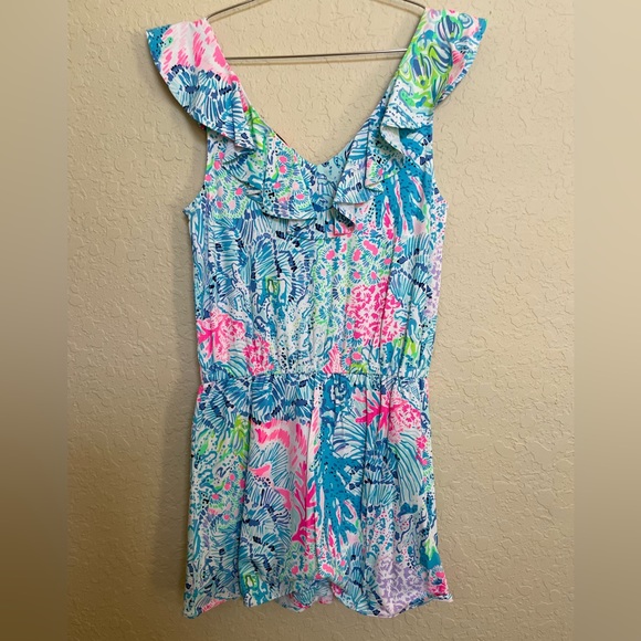 EUC Lilly Pulitzer Alessa Skort Romper - Picture 3 of 7